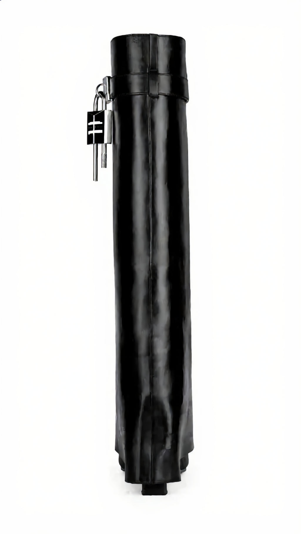 Shark Lock High Heel Boots