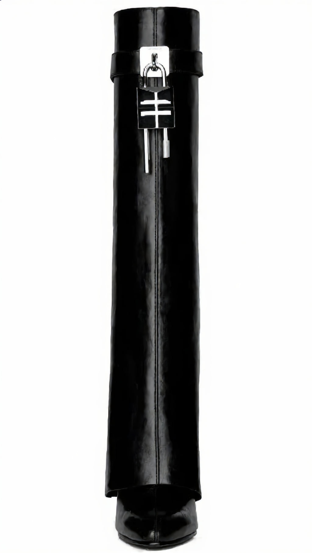 Shark Lock High Heel Boots