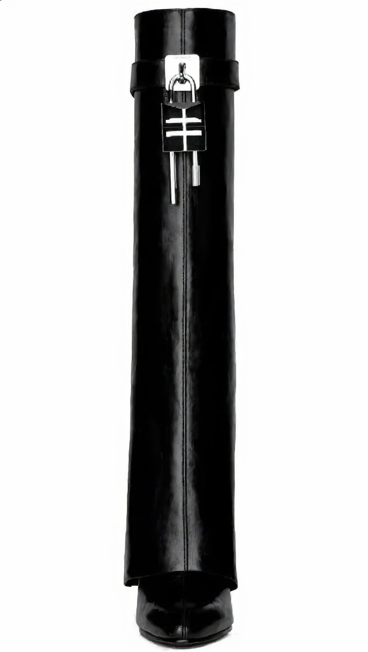 Shark Lock High Heel Boots